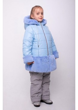 Cvetkov голубая зимняя куртка для девочки Мелисса